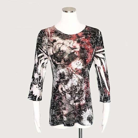INC International Concepts Tops - INC International Concepts Beaded Print Top NWOT